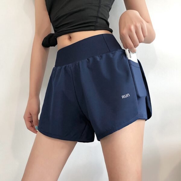 Women’s Sportwear Elastic Waist Short Sport Pants Pocket Pants